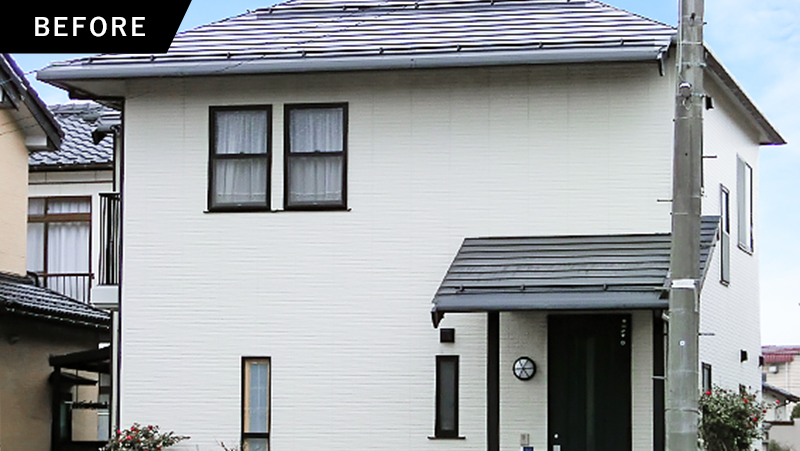 外壁カバー工事 before