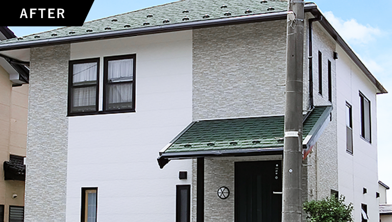 外壁カバー工事 after